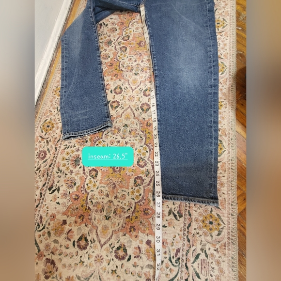 NWT  AGOLDE Toni Mid Rise Distressed Straight Leg Jeans in Obscure size 31 - Picture 11 of 16